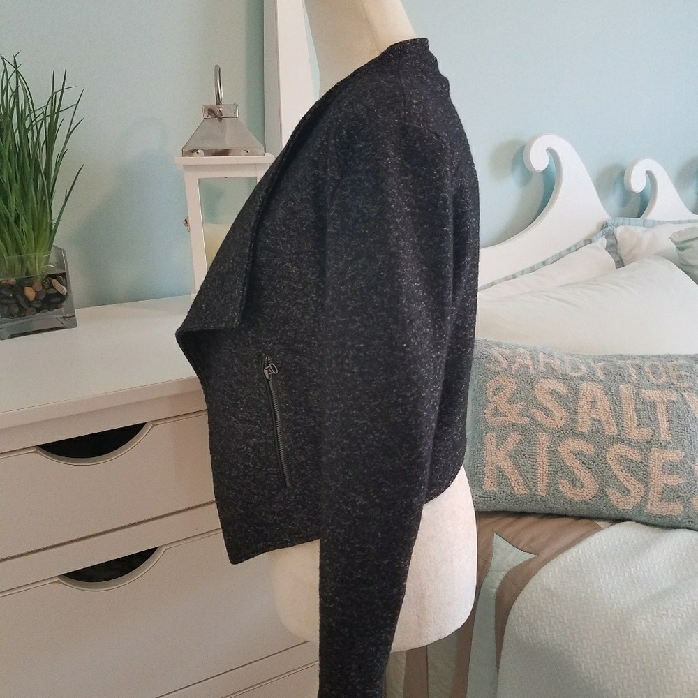 SOLD - Club Monaco marled moto style jacket - Picture 6 of 8